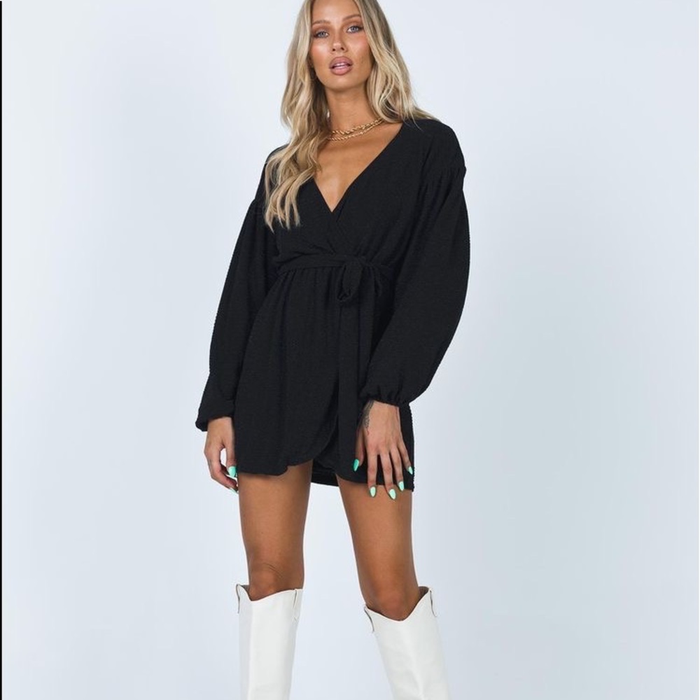 Princess Polly black dancing season dress
